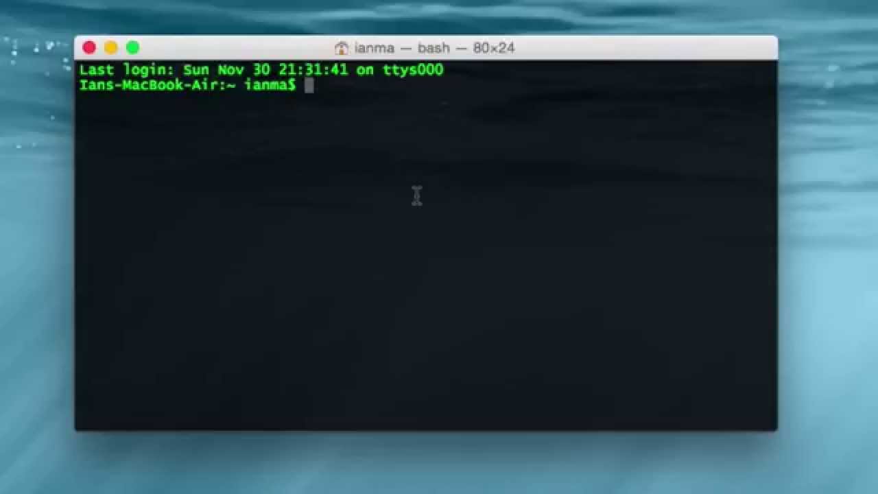 command line client on mac for mysql